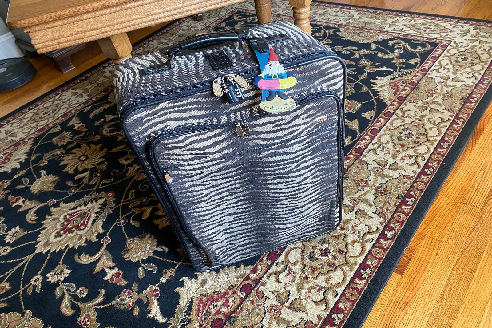 the suitcase in the house
