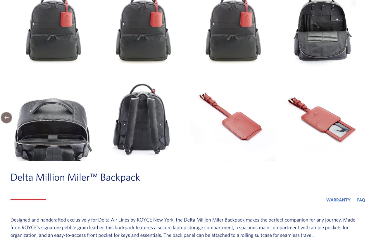 Delta new Million Miler gifts