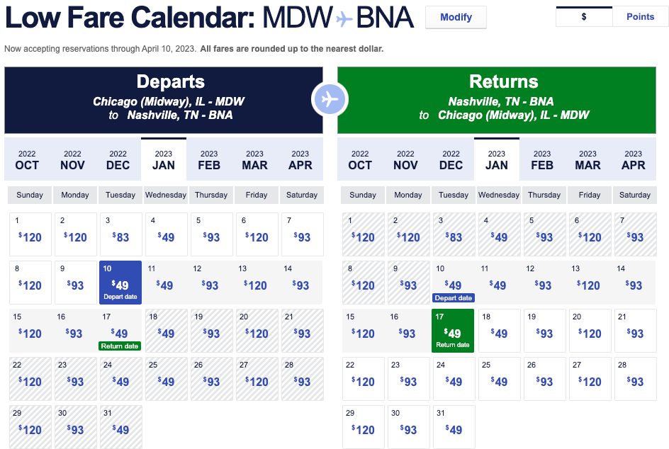 flight options