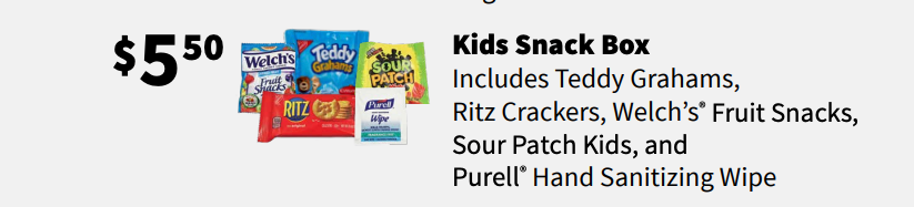 kids snack box