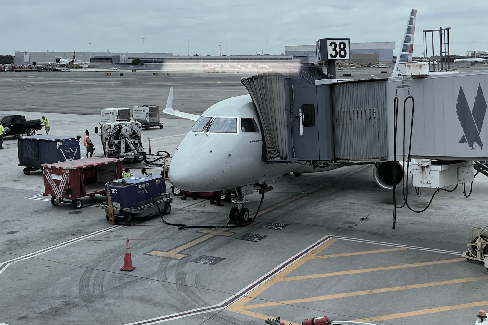 plane at gate