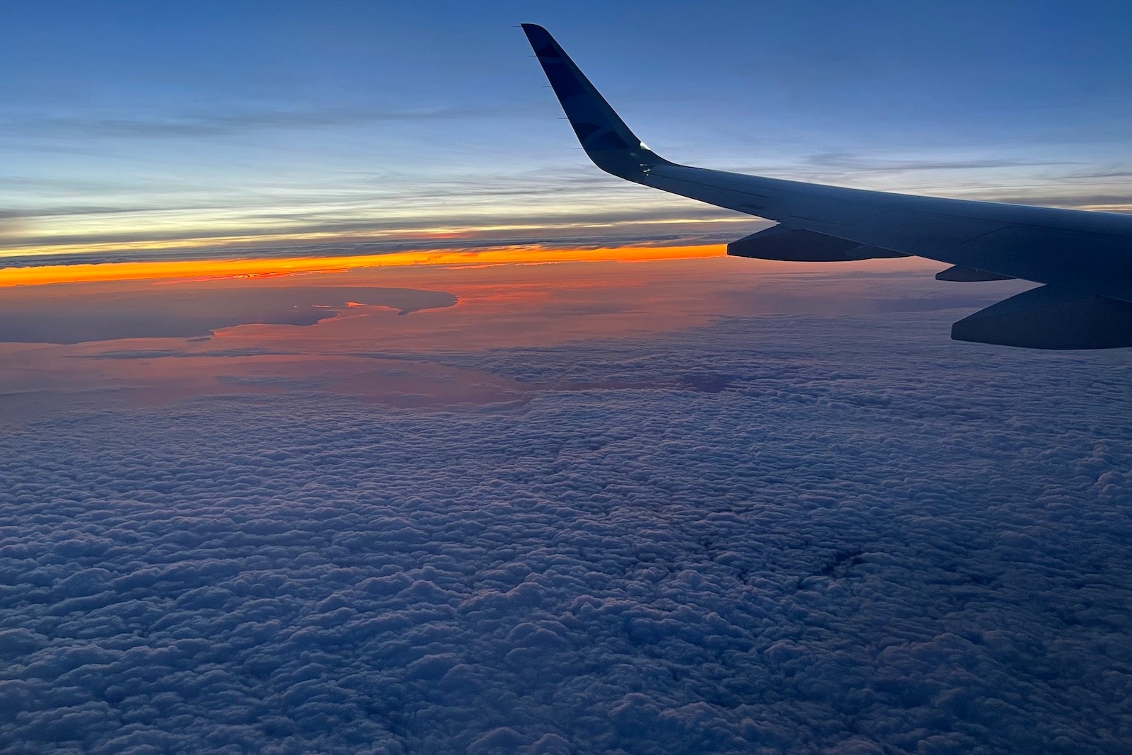 flight at sunrise