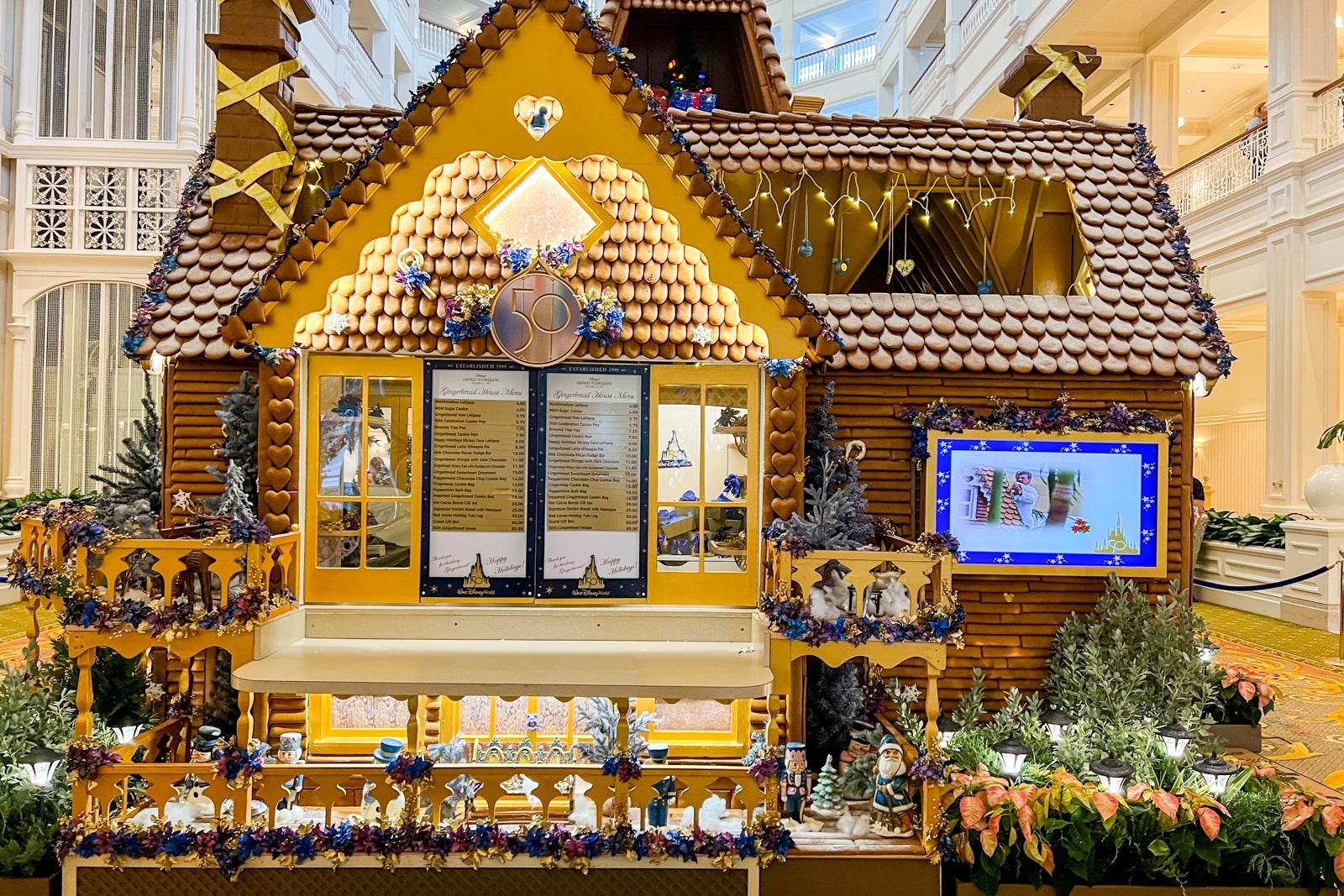 life-size gingerbread house