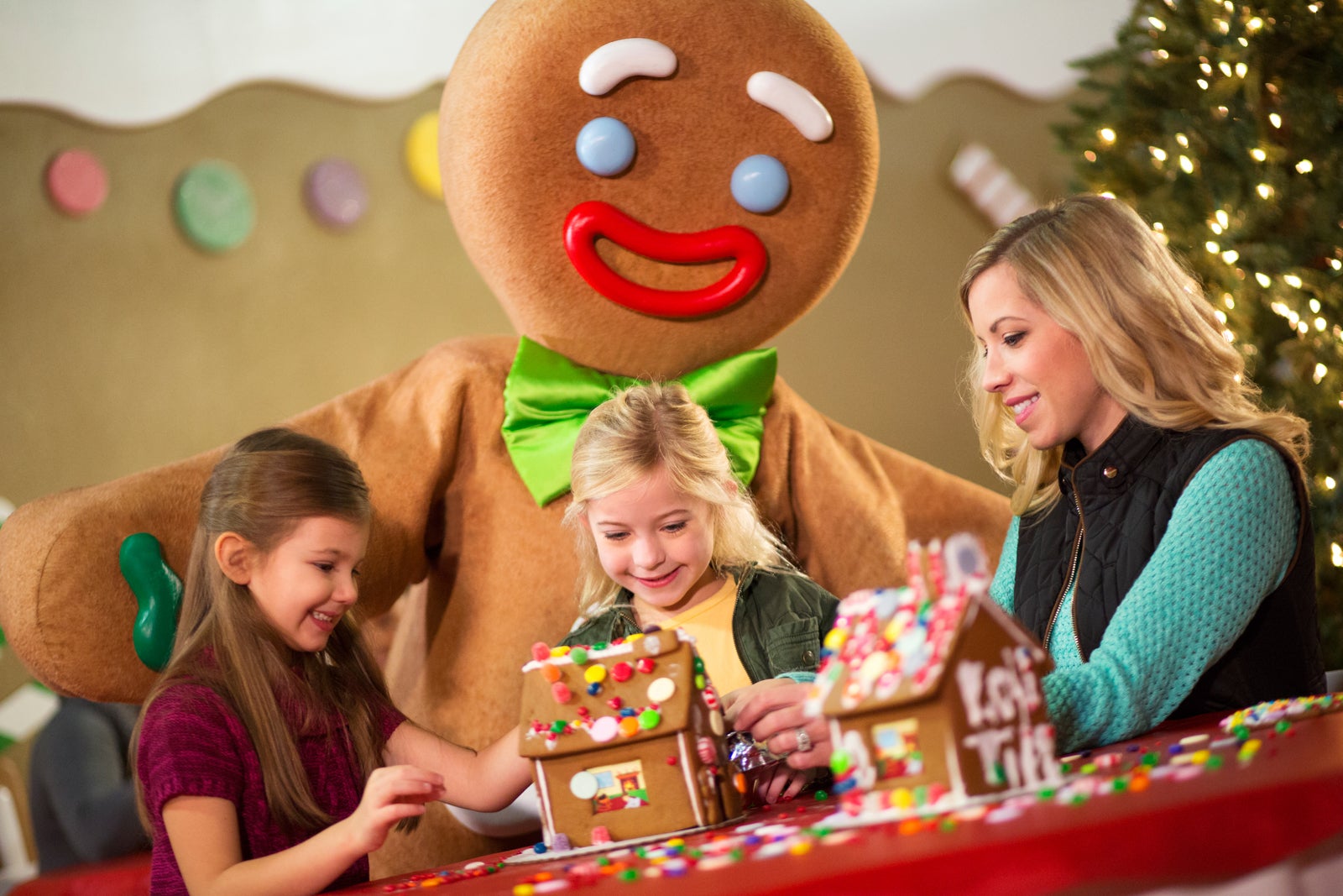 family building gingerbread houses