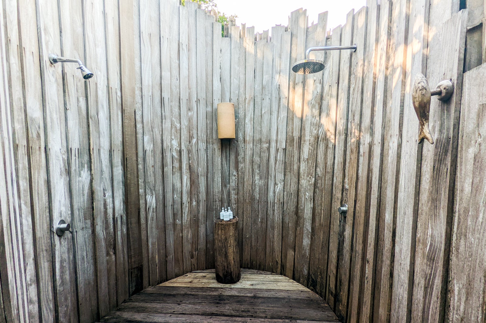 Six Senses Yao Noi villa outdoor shower