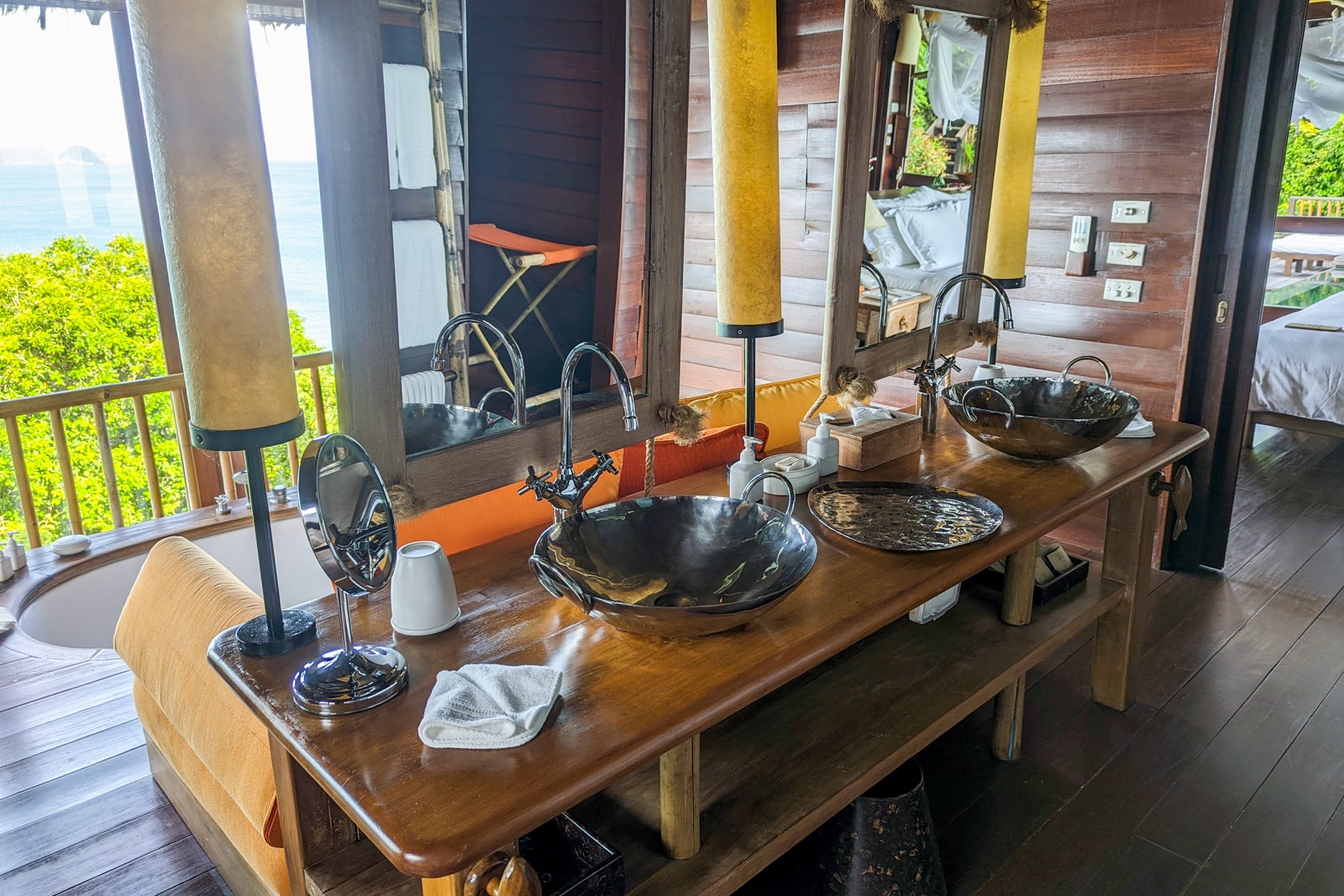 Six Senses Yao Noi villa sinks