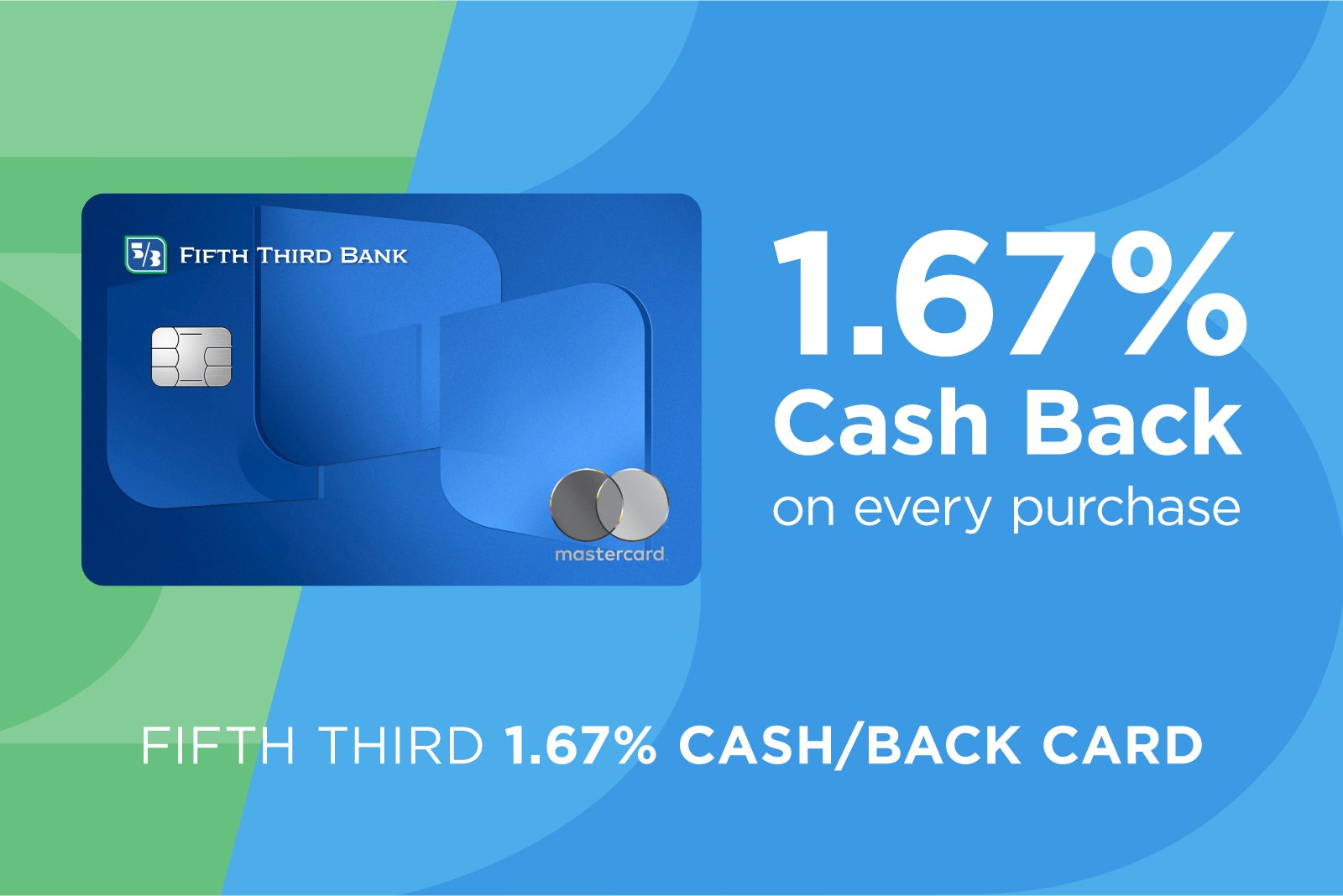 Promotional image for the Fifth Third Bank 1.67% Cash Back Mastercard