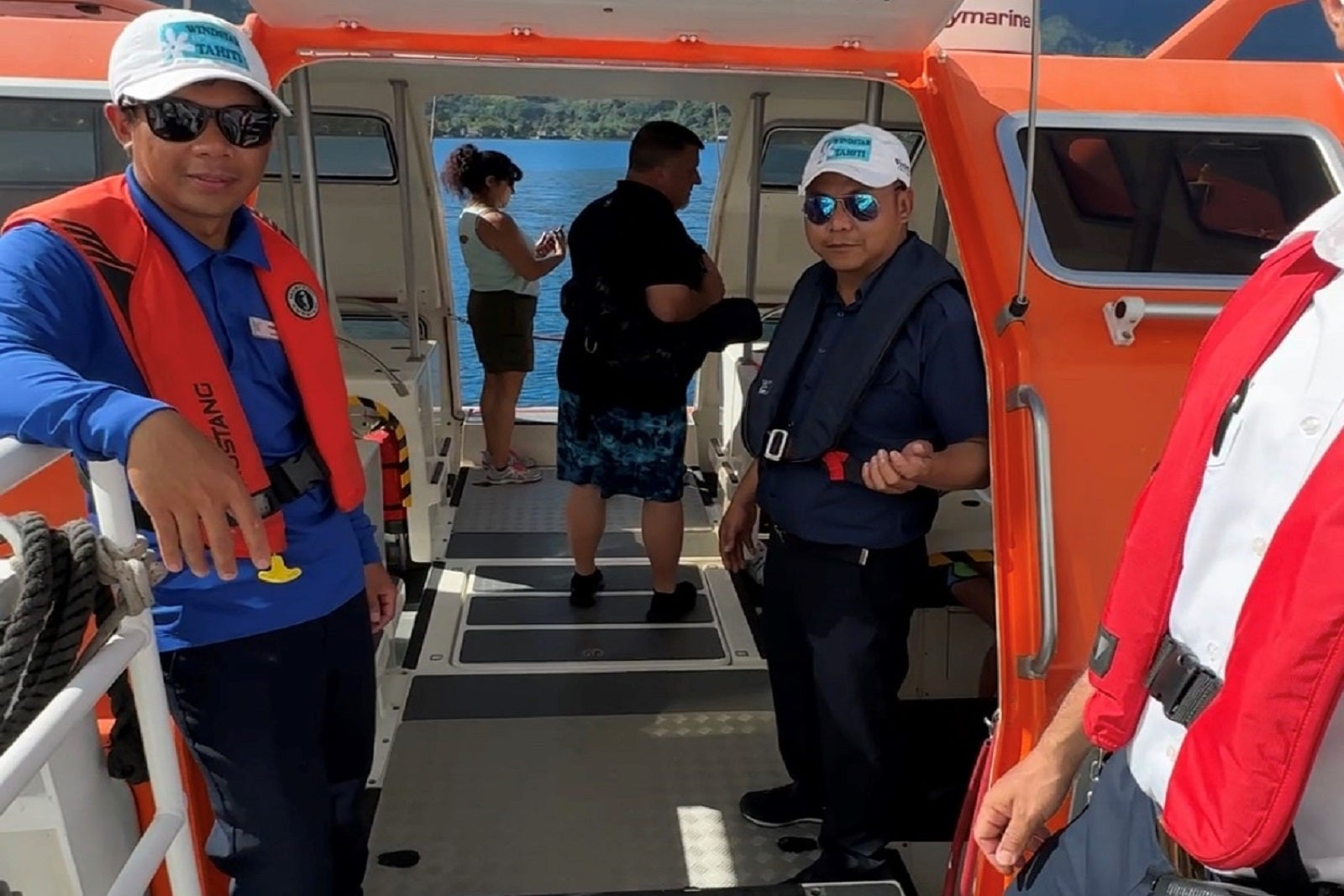 crew members on ship