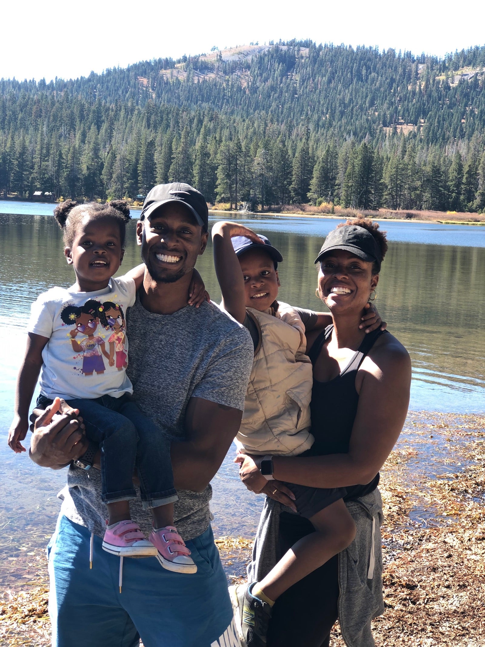Writer Ashley Onadale and her family out on a family vacation in California.