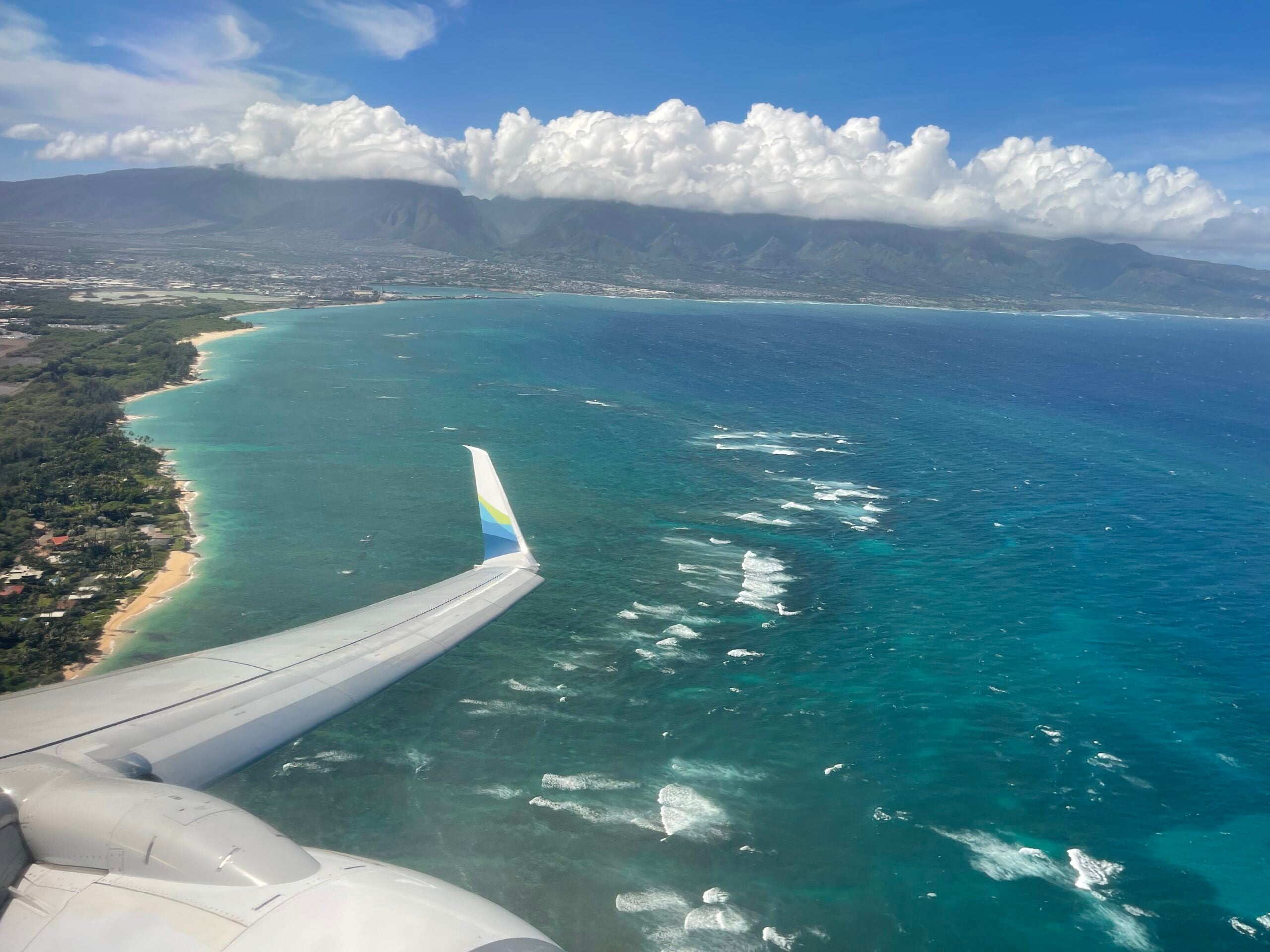 Alaska Airlines departing from Maui