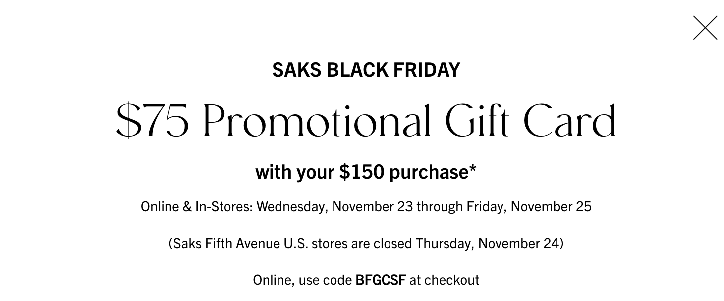 gift card promo