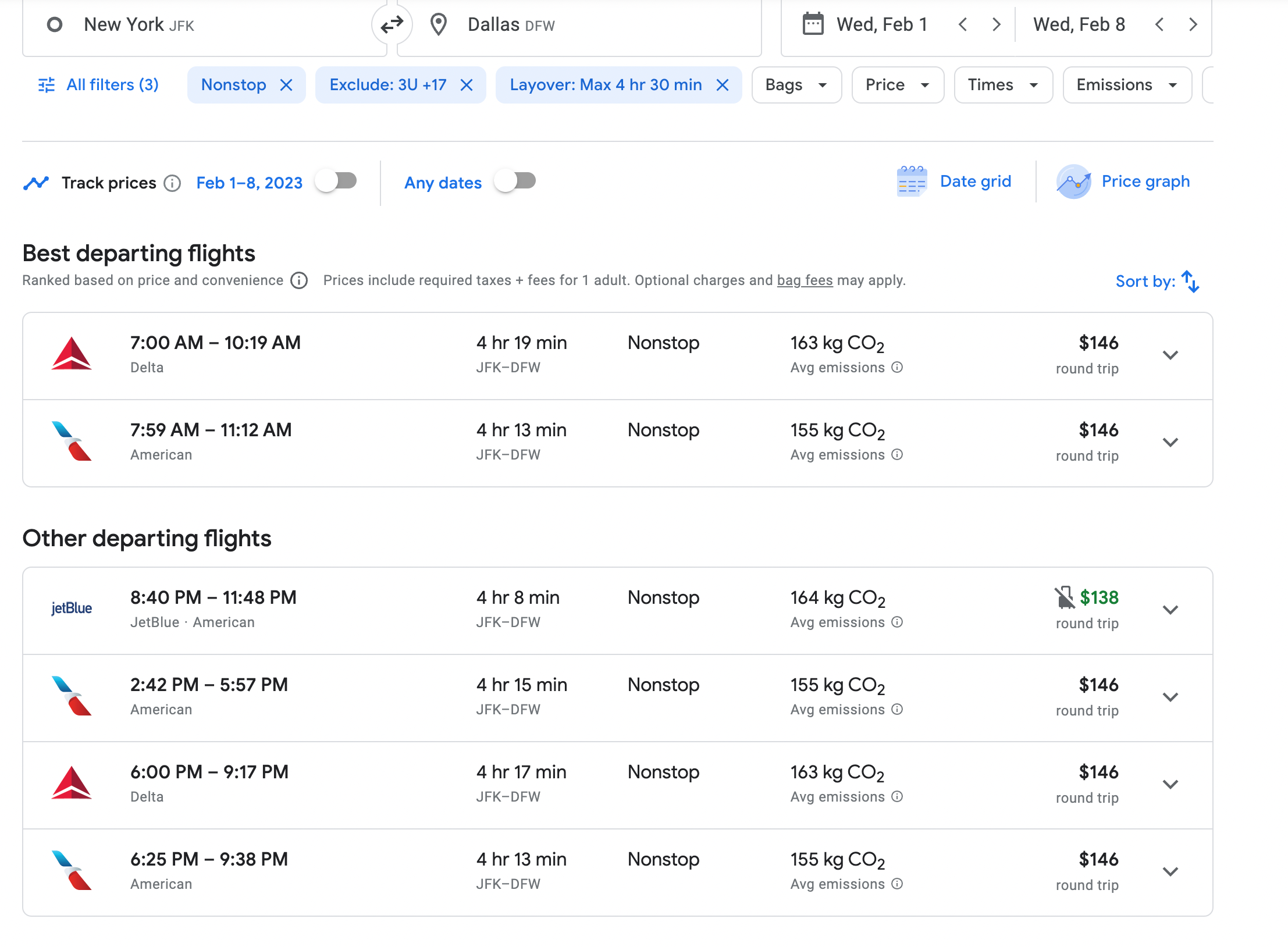 flight prices