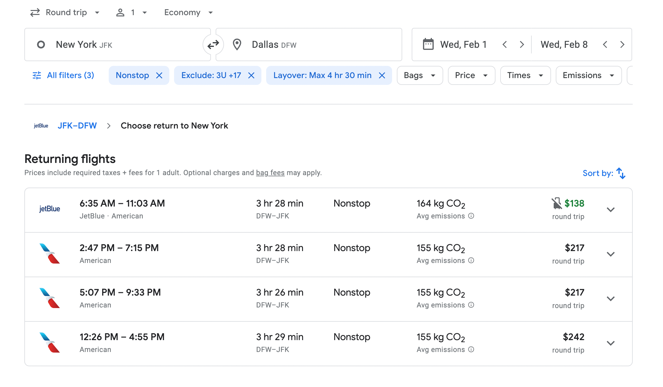 google flights