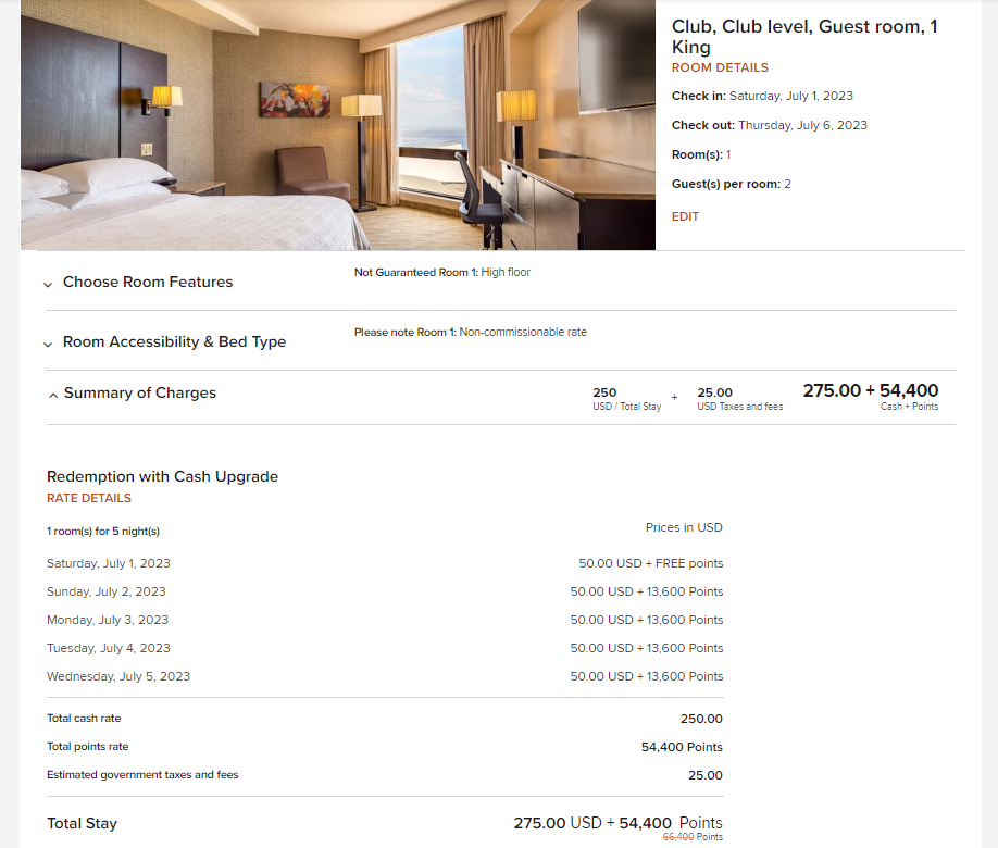 Marriott stay five pay for four