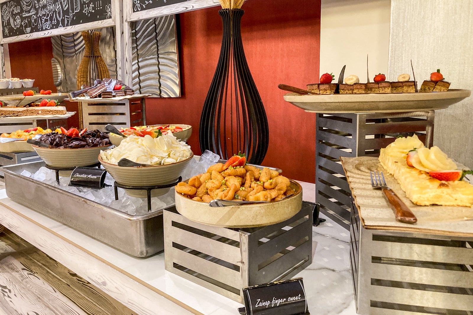 desserts on a buffet