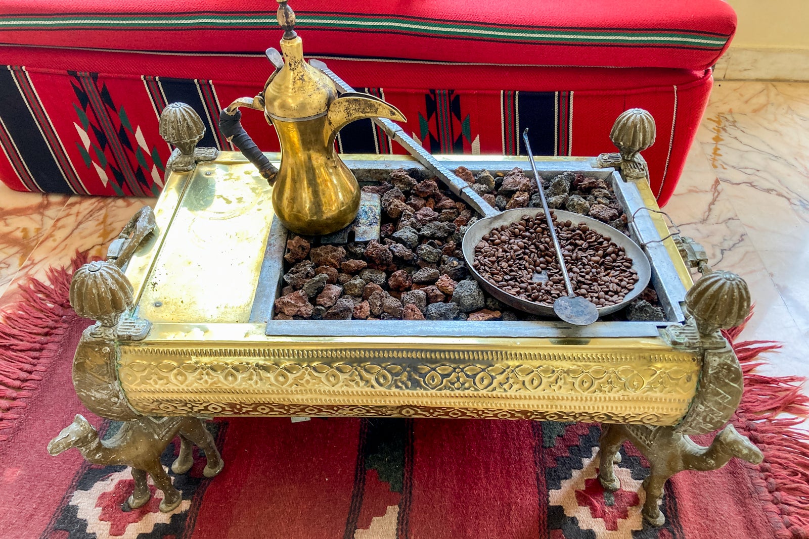 items needed for a traditional coffee roasting ceremony