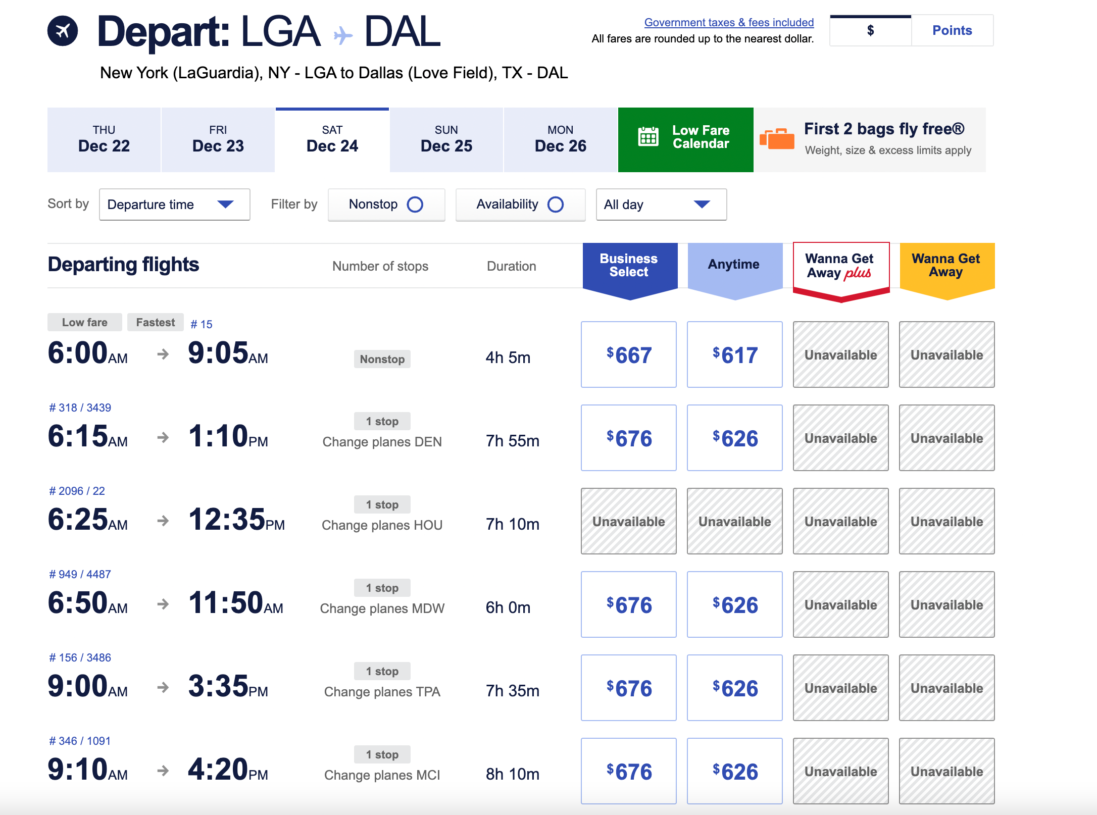 nyc to dallas flights