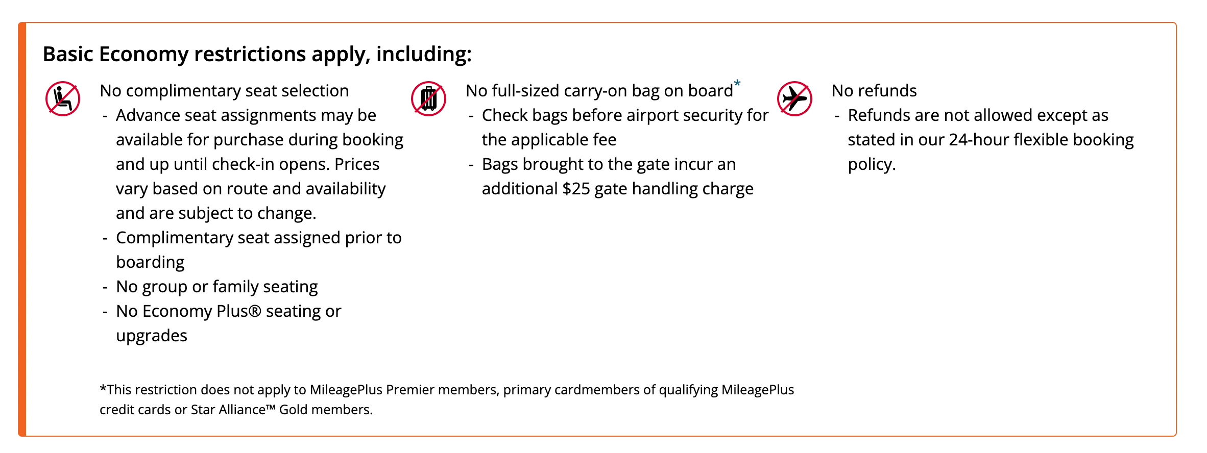 basic economy restrictions