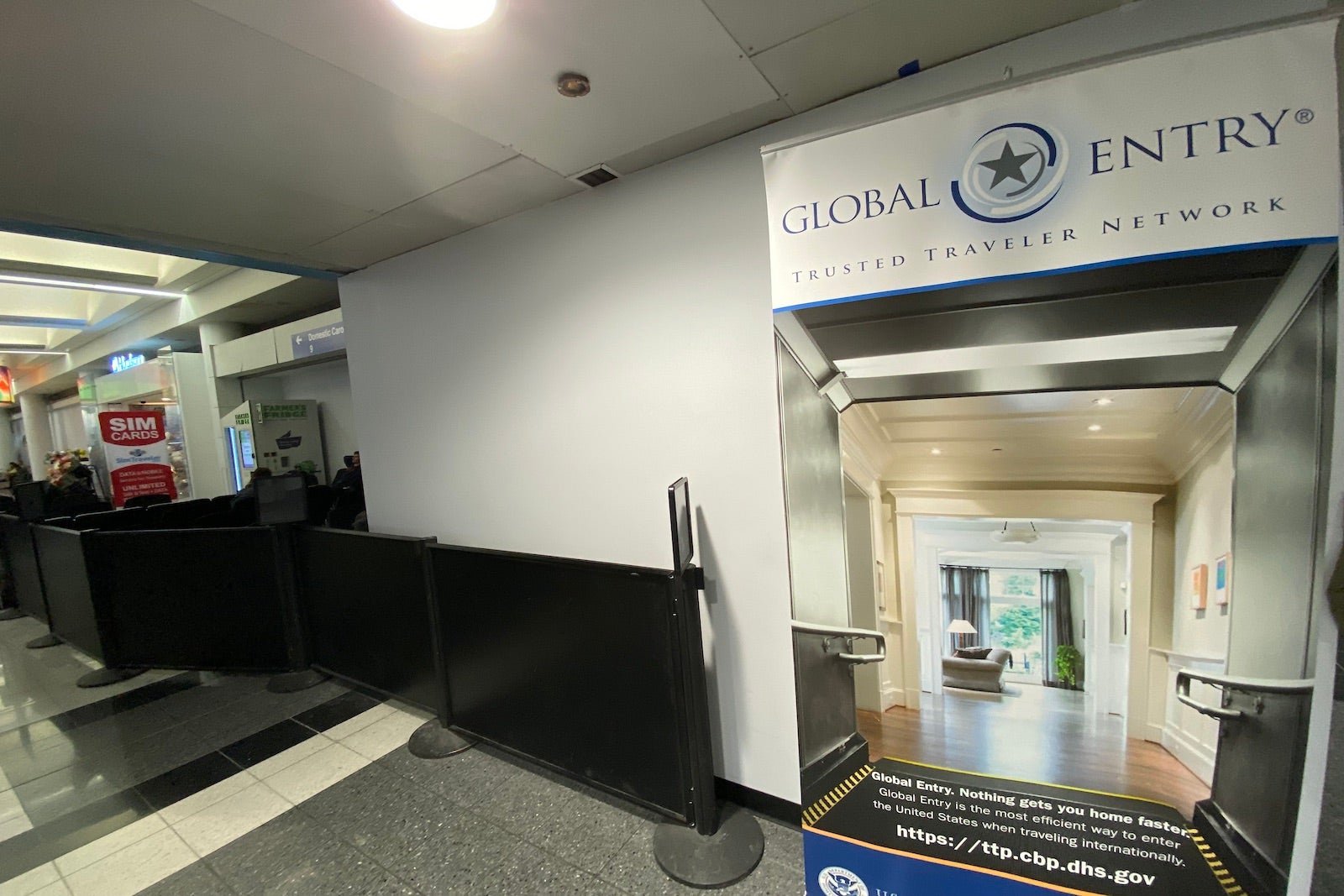 Global Entry area at ORD