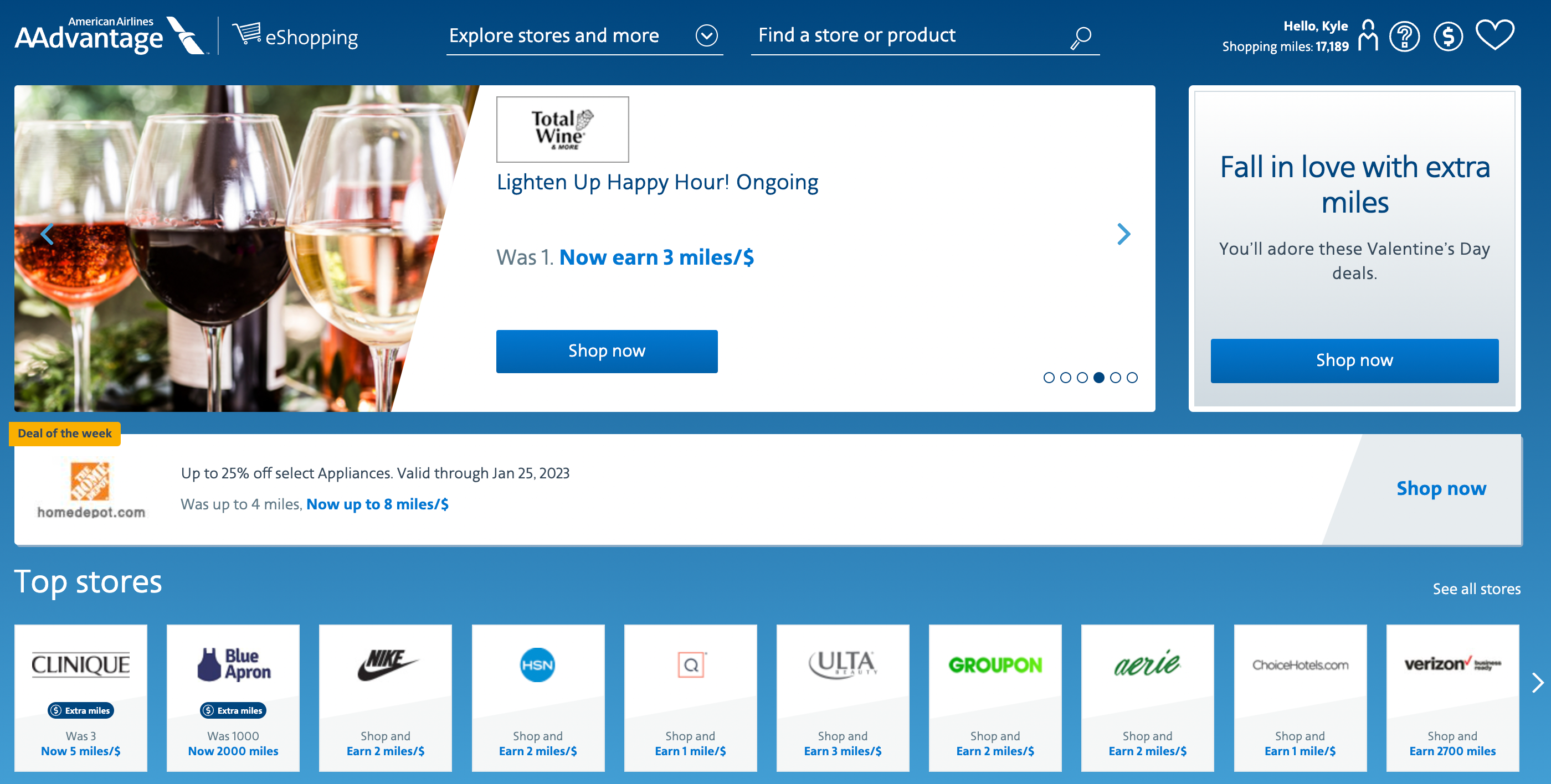 AA Shopping Portal featured deals