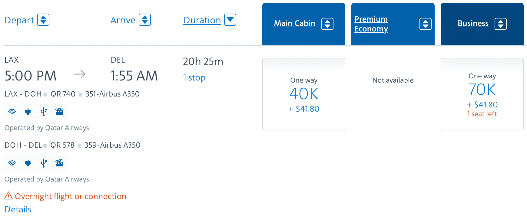 Booking a flight from LAX to DEL