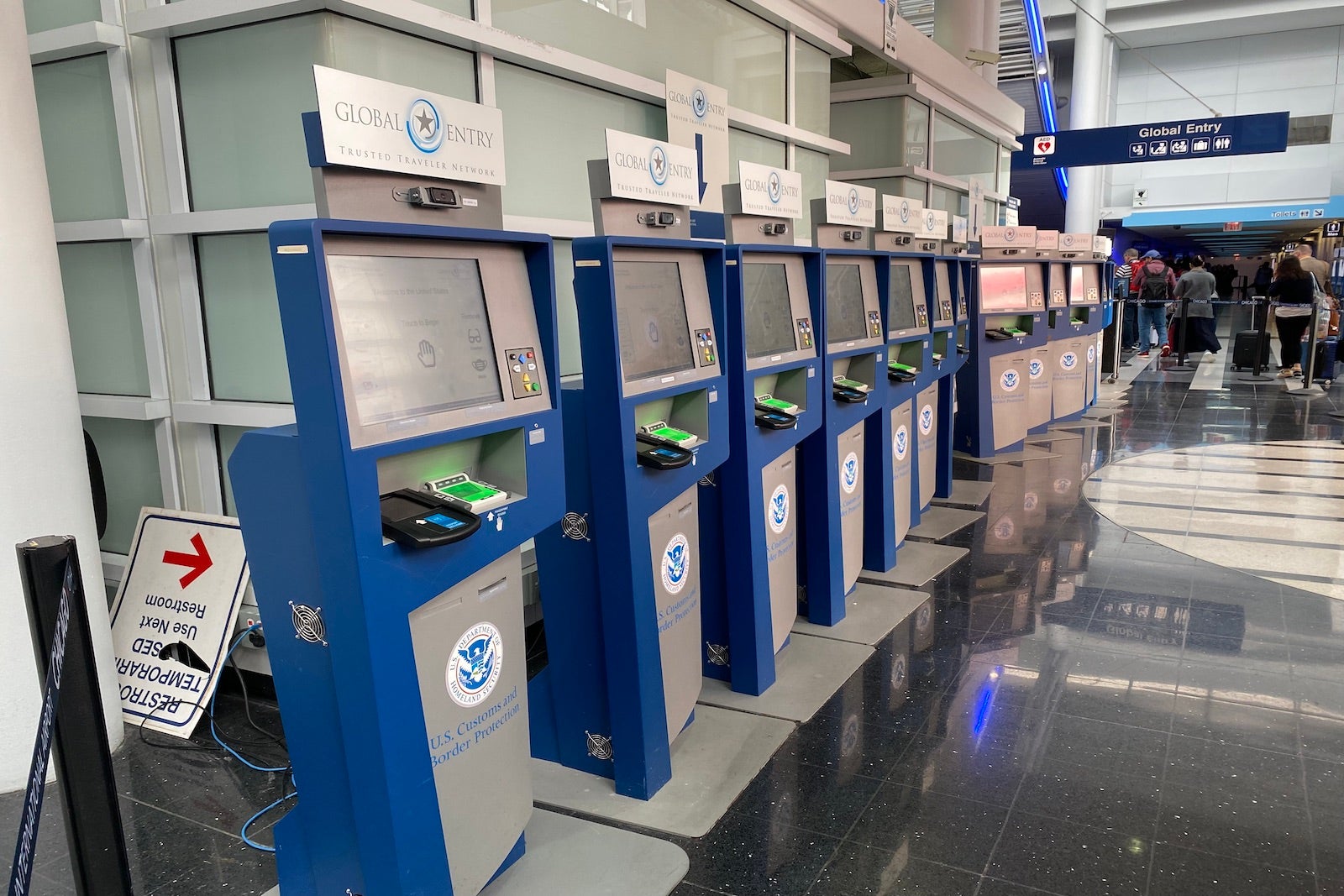 TSA Global Entry kiosks