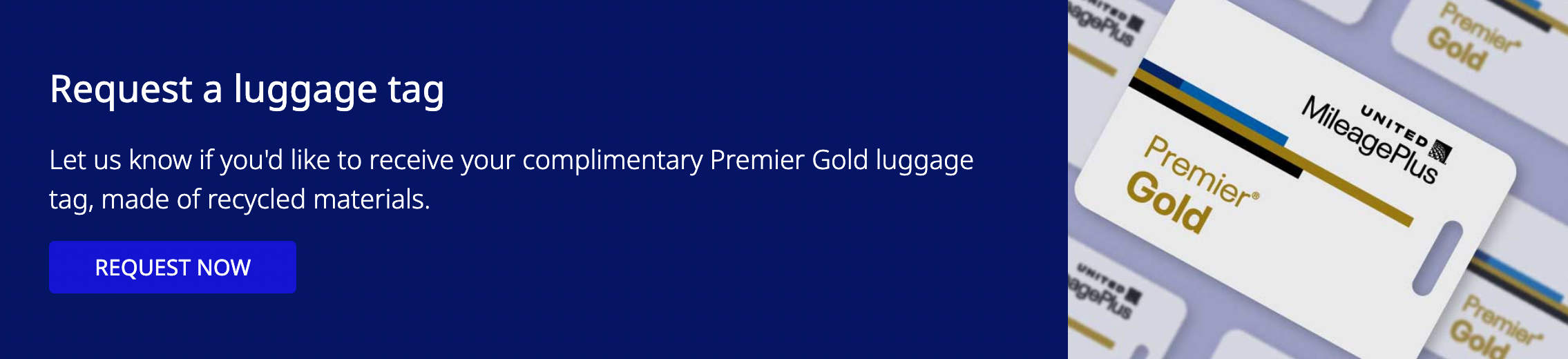 Premier Gold luggage tag