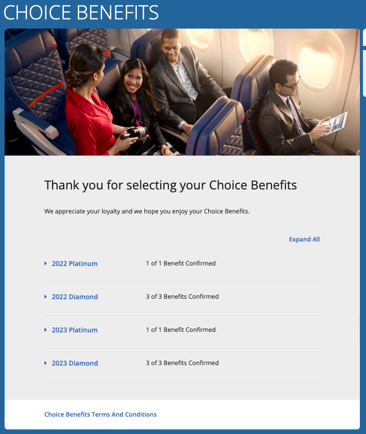 Selecting Delta Choice benefits