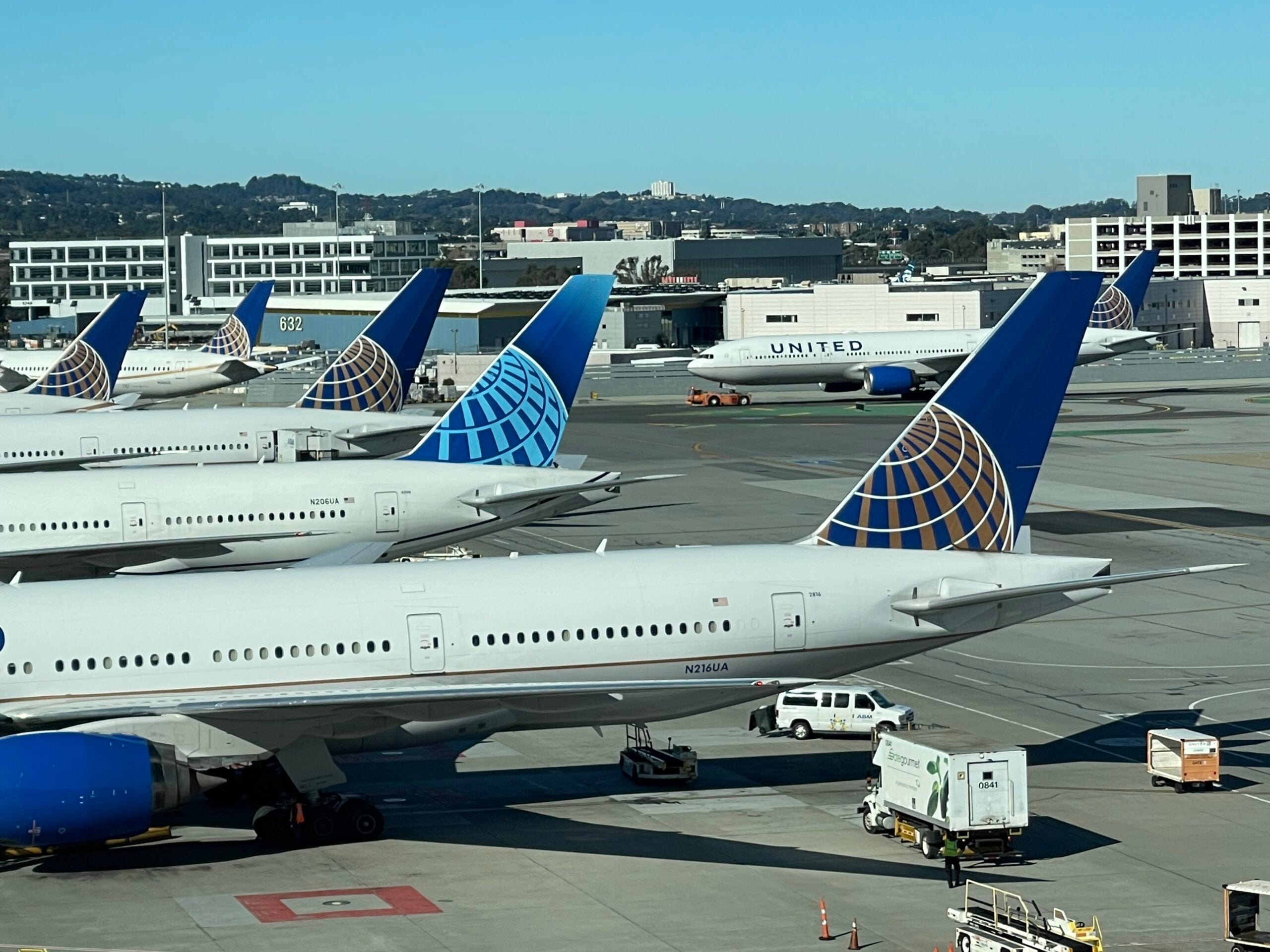United Airlines widebody jets