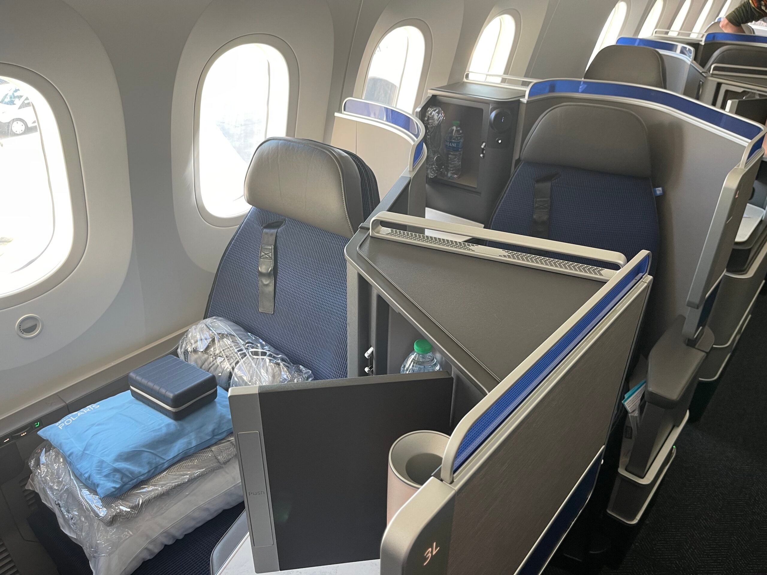 United Polaris seats 3L and 4L