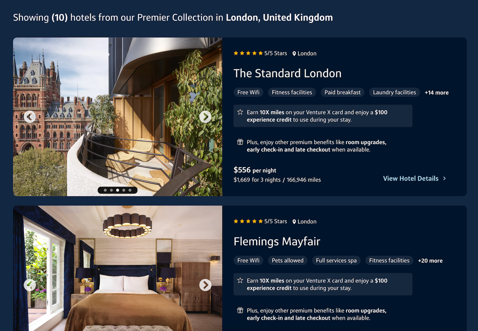 list of hotels in London in the Premier Collection