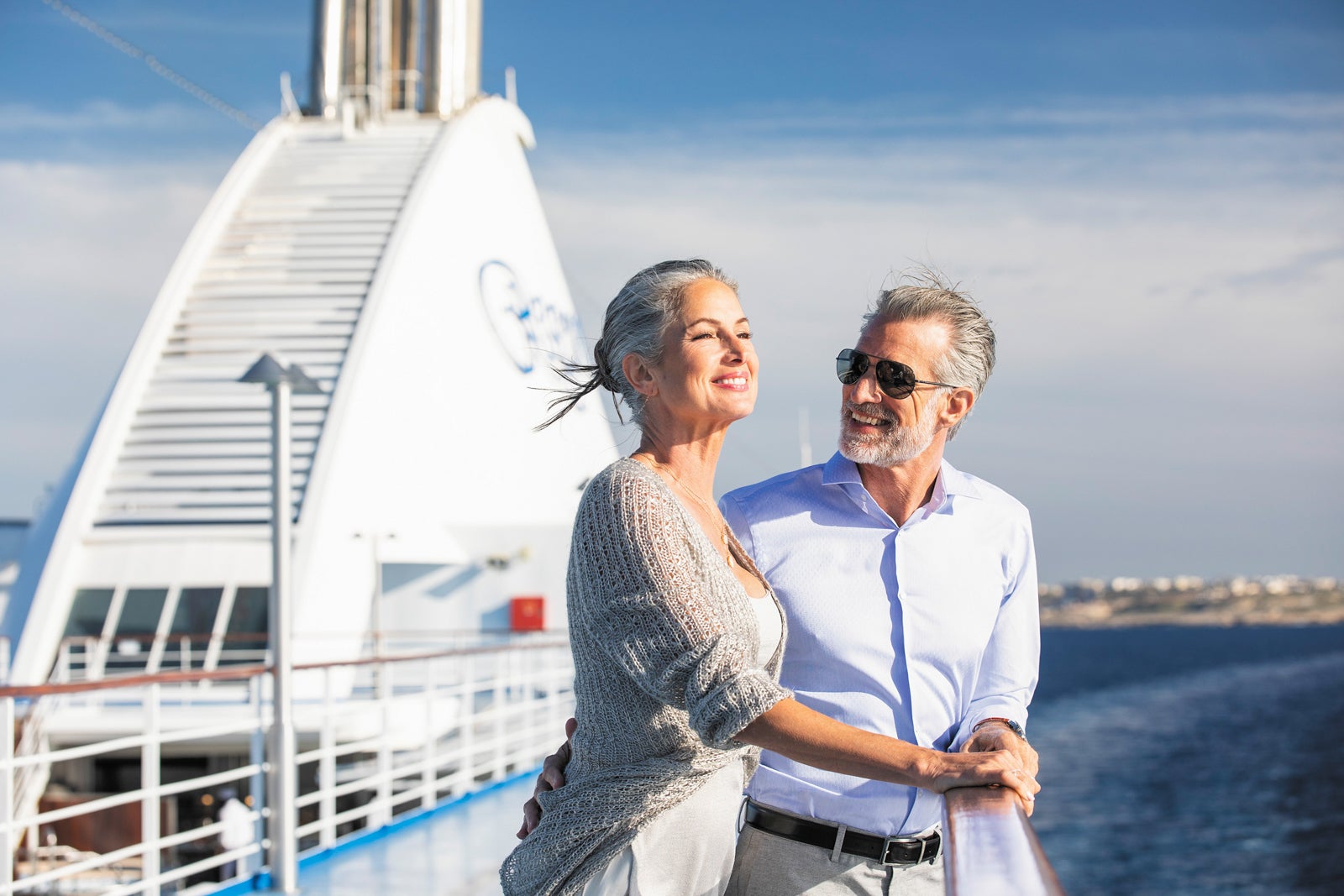 Couple on Regent Seven Seas ship