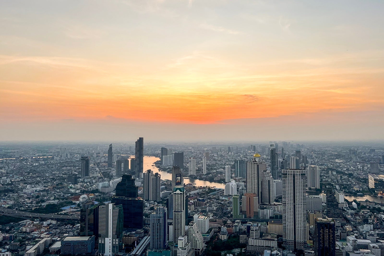 Bangkok, Thailand skyline in January 2023