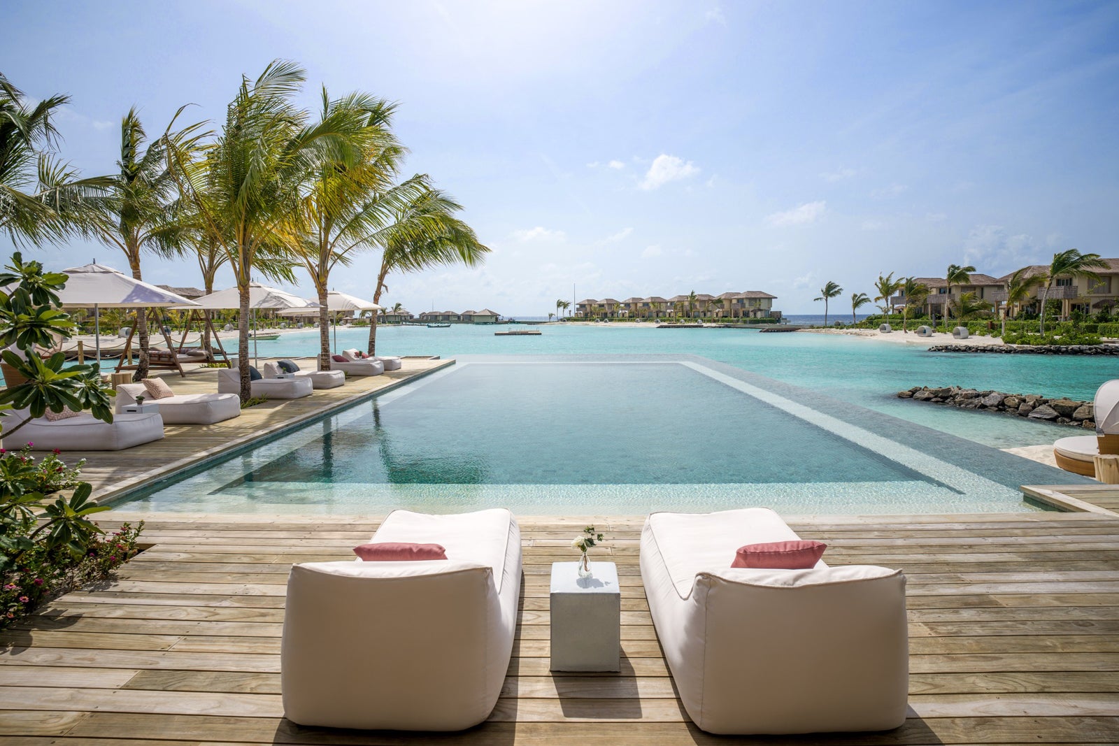 pool view at Intercontinental Maamunagau ResortMaldives