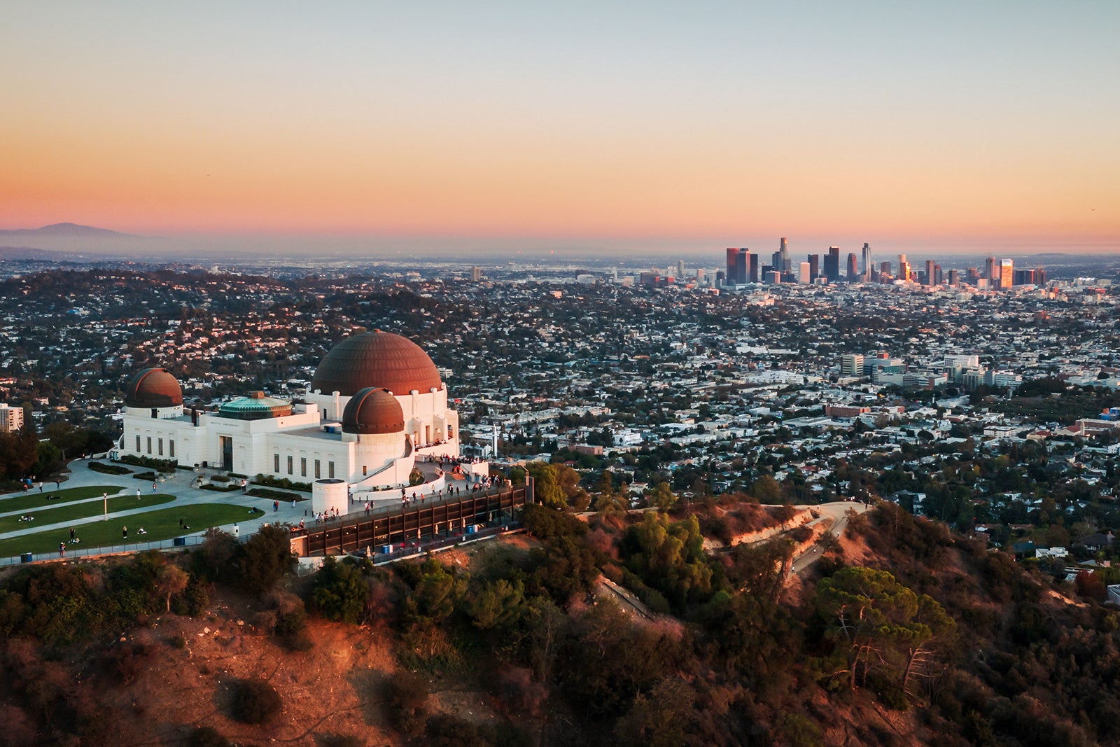 the Los Angeles skyline