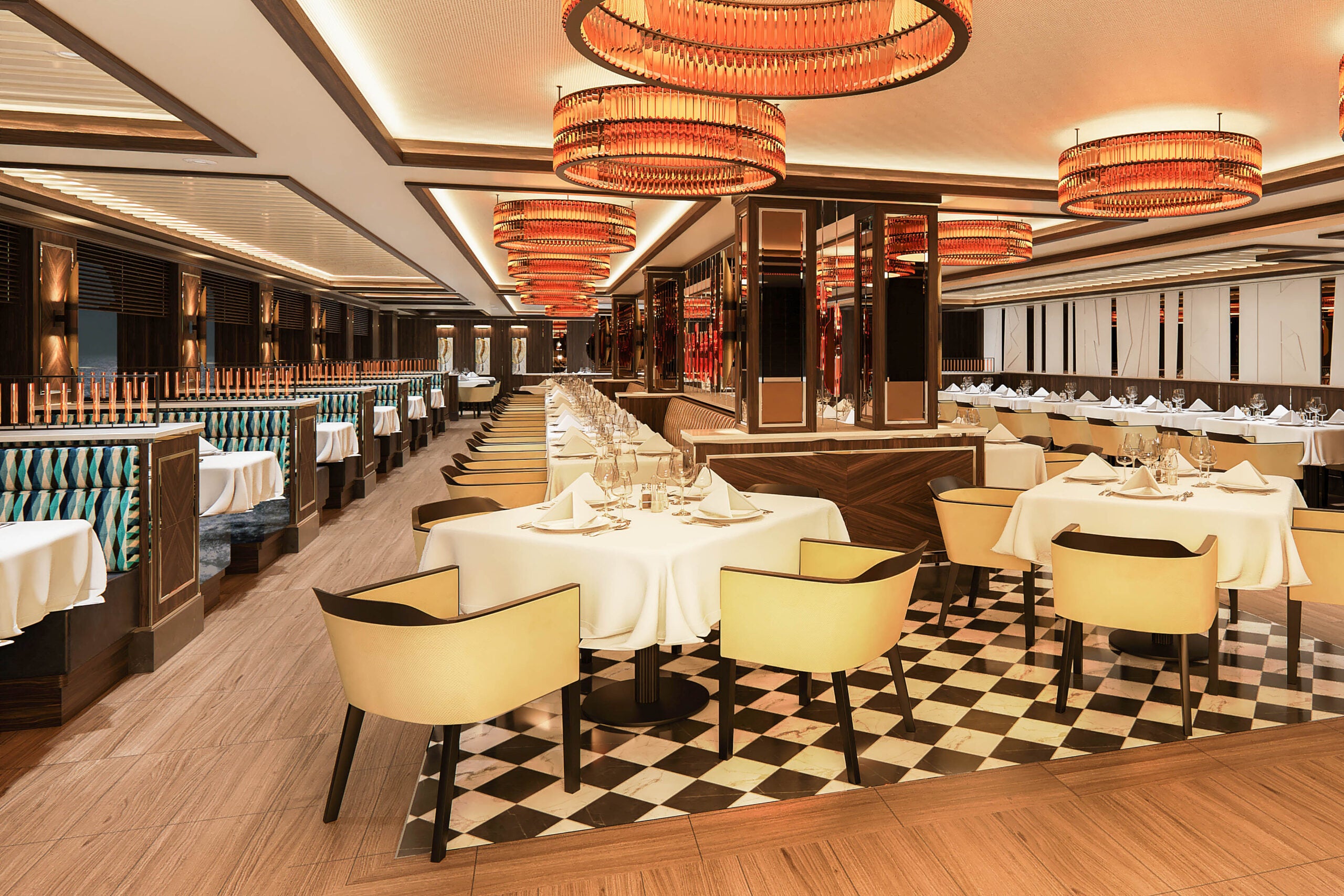 The Crown Grill steakhouse on Majestic Princess.