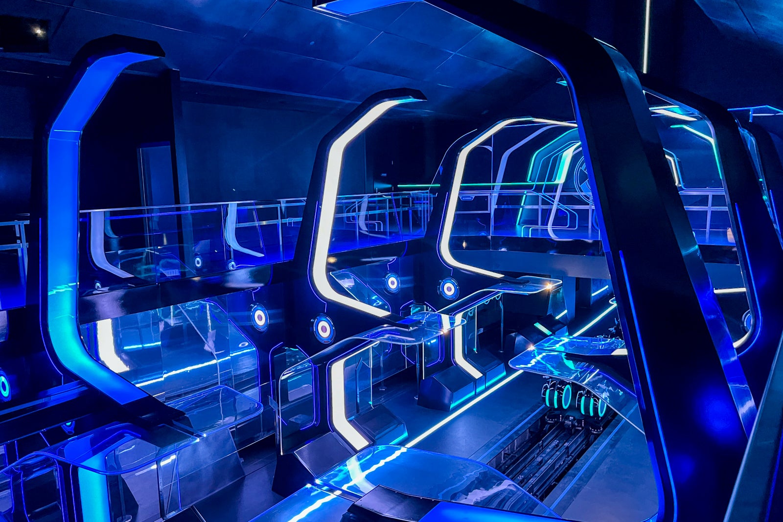 Ride terminal for Tron Lightcycle Run