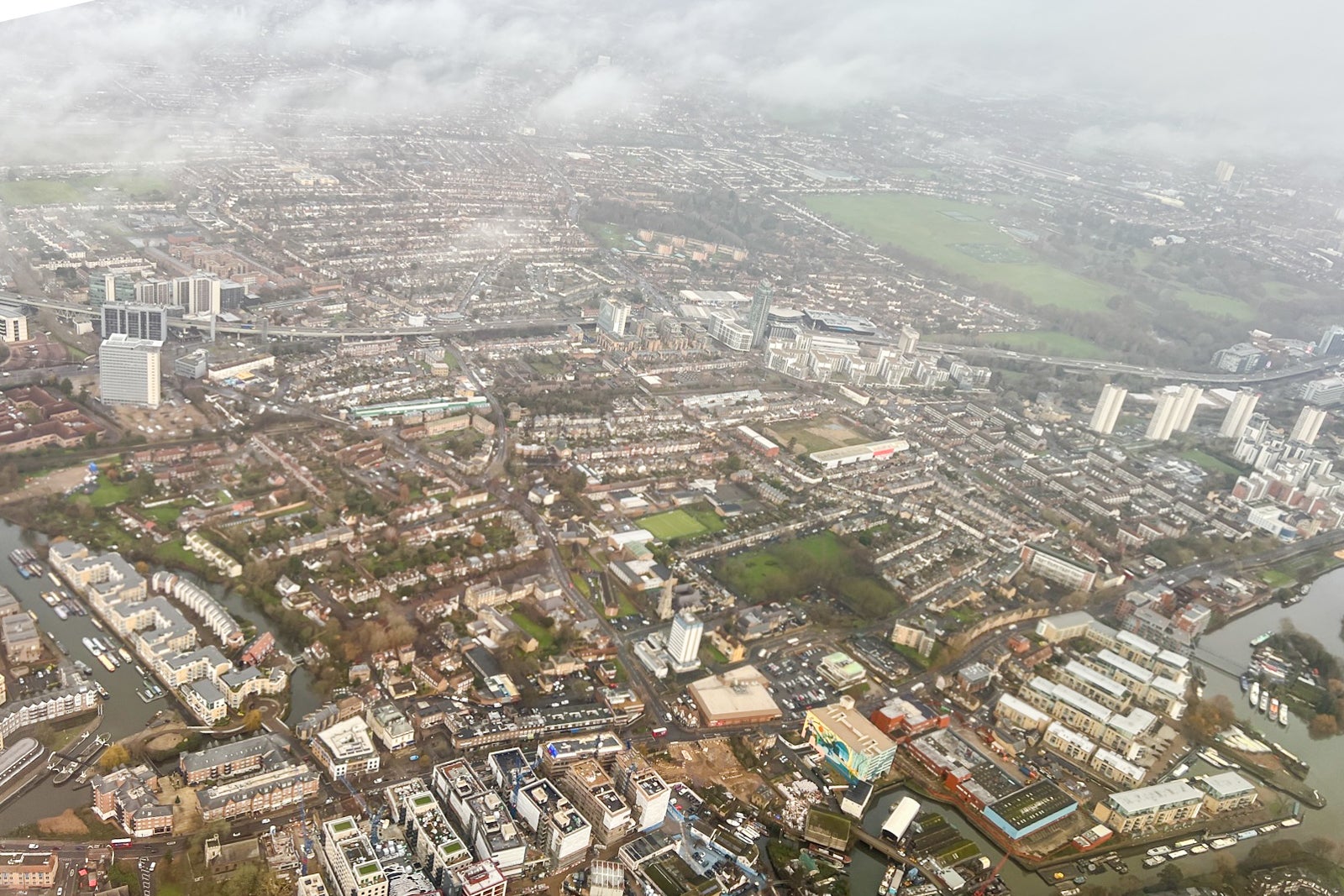 Aerial View of London city