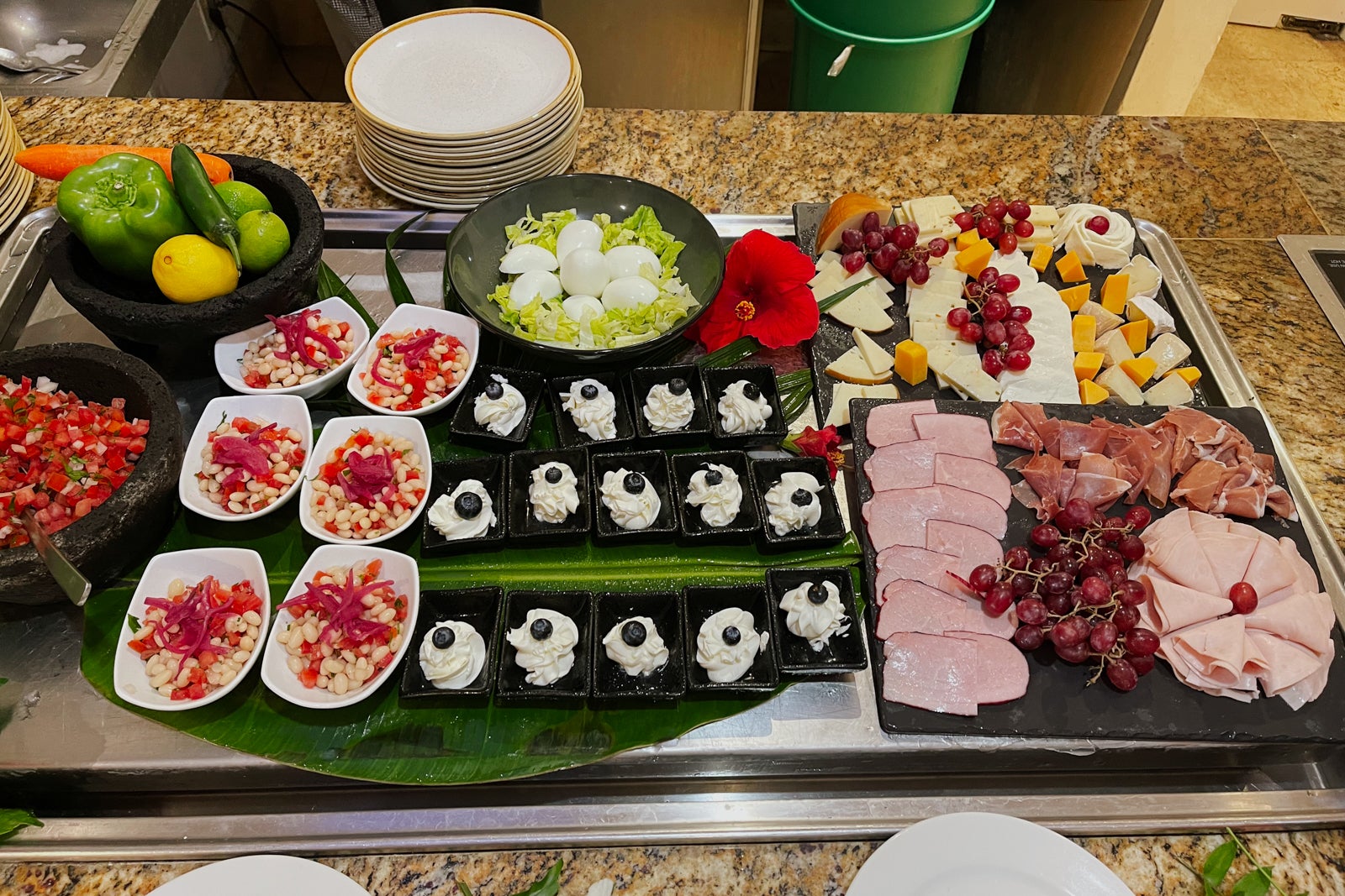 Cheese and meats at Seabreeze breakfast, St. Regis Punta Mita