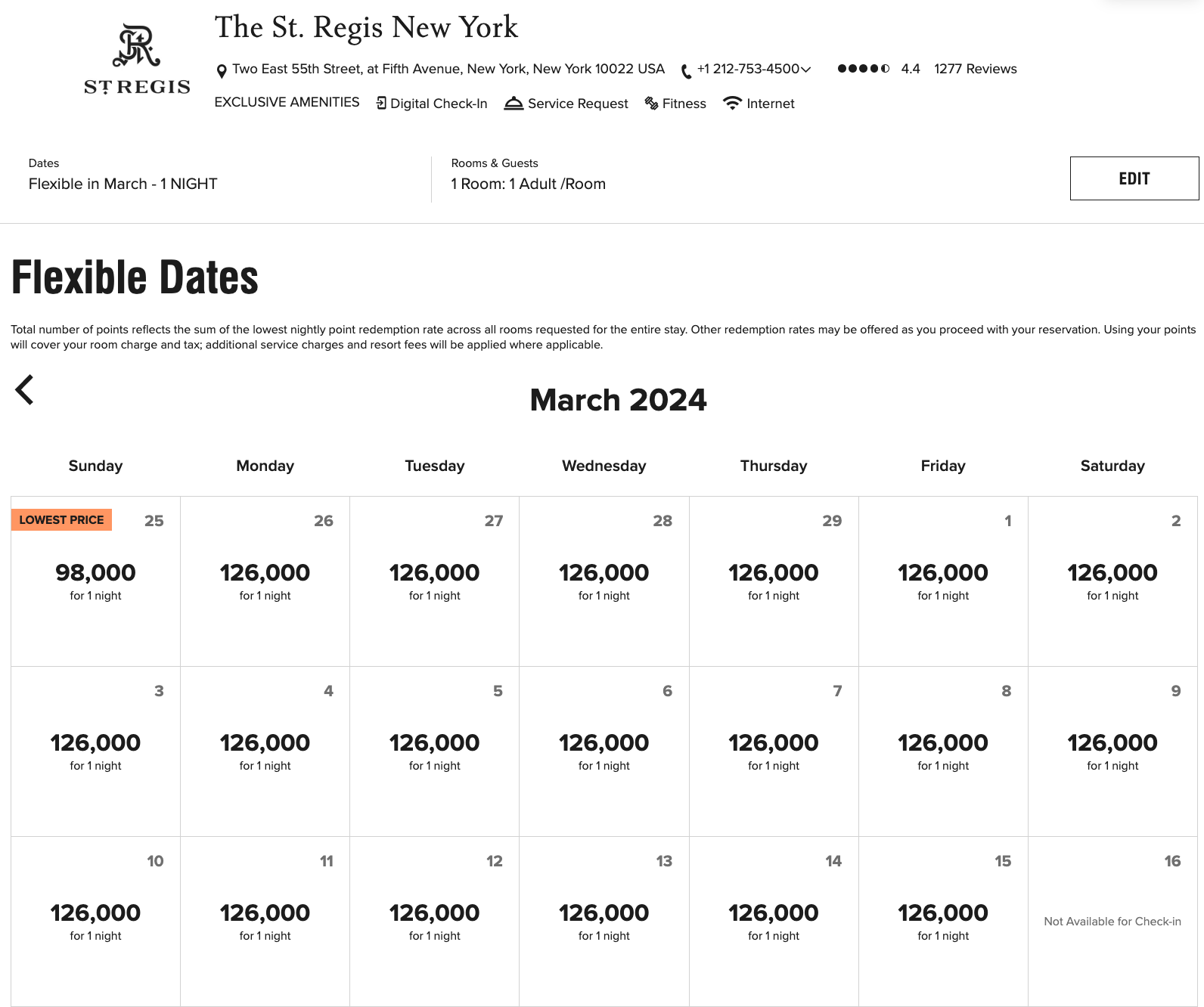 St Regis New York