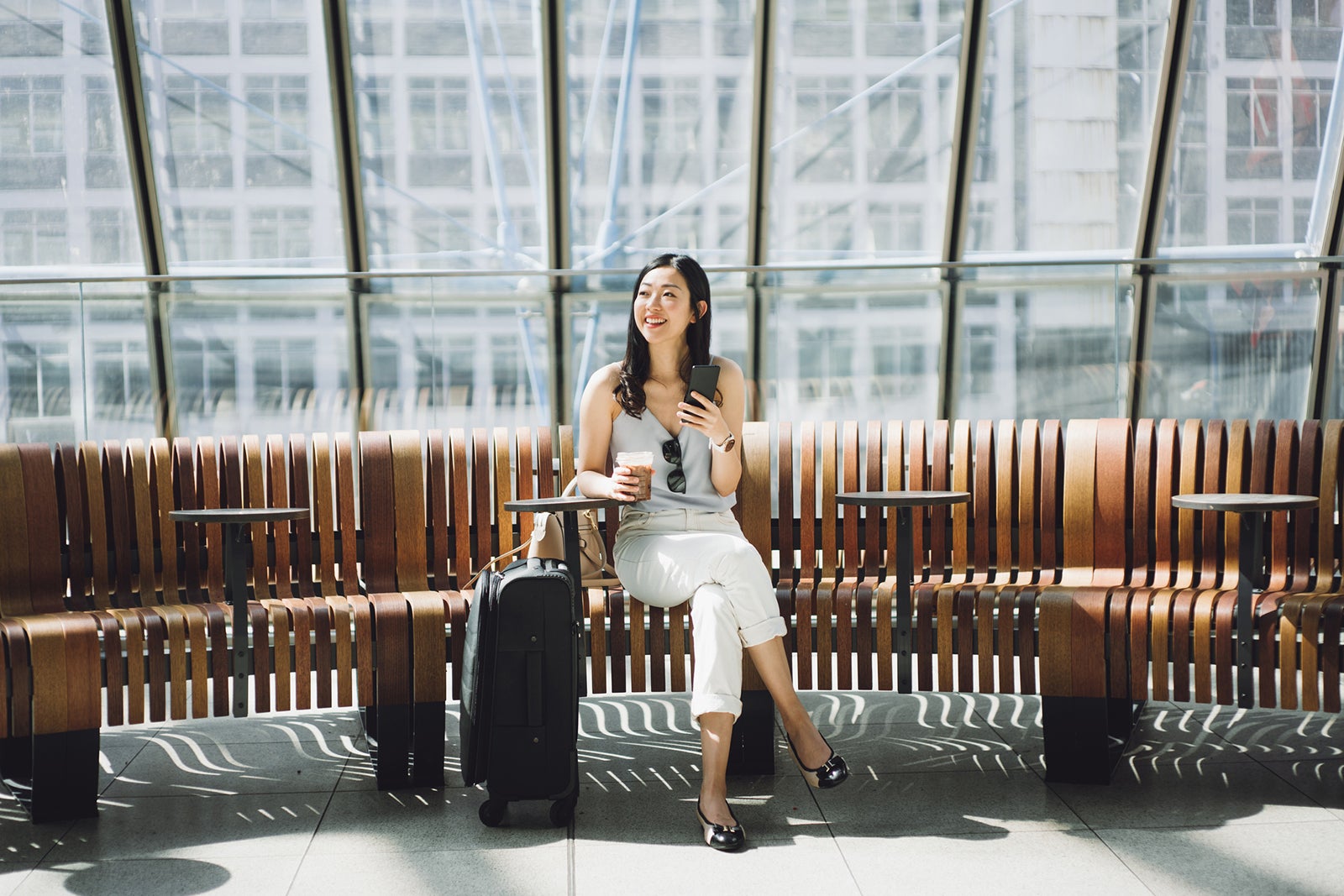 Woman at the airport