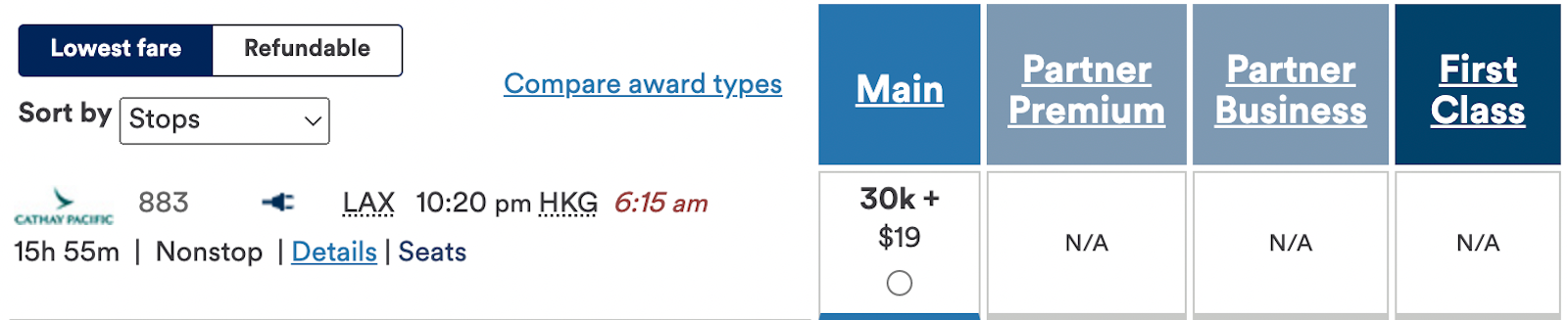 award pricing for flights with Alaska Airlines miles