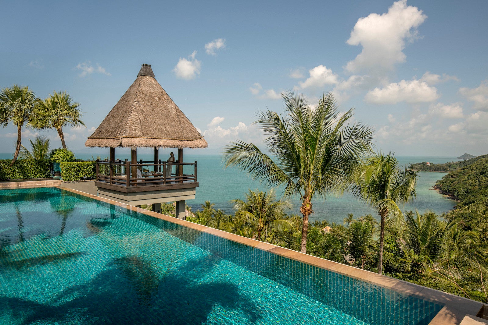 pool overlooking the ocean