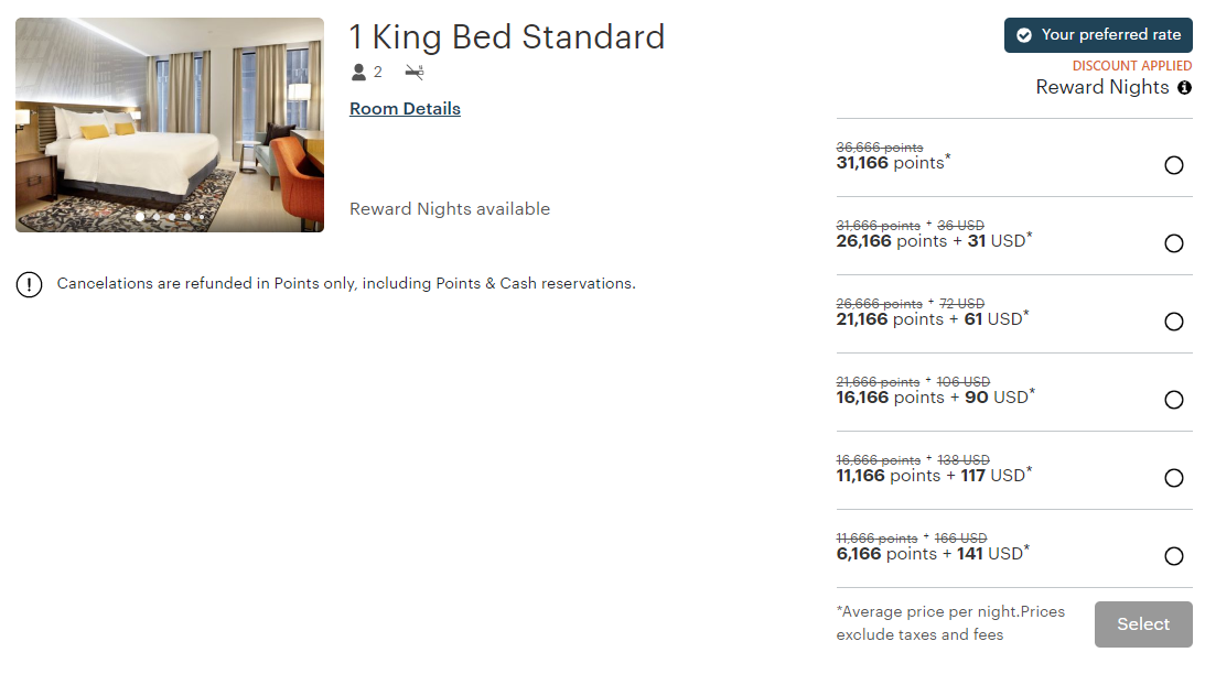 Booking a discounted IHG award