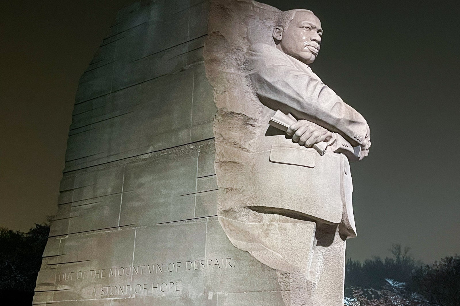 MLK Memorial DC at night