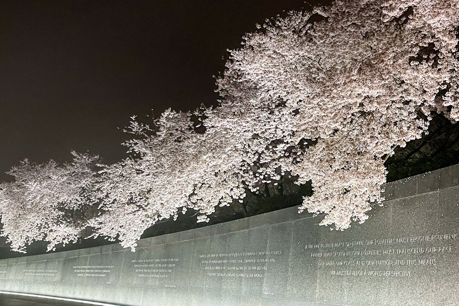 MLK Memorial DC at night