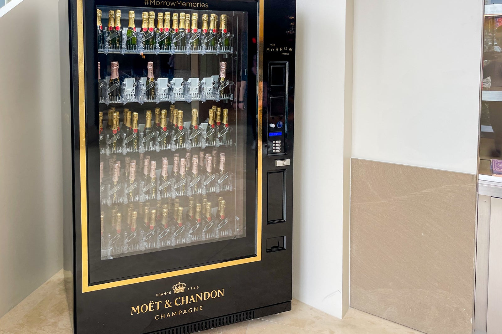 Champagne vending machine