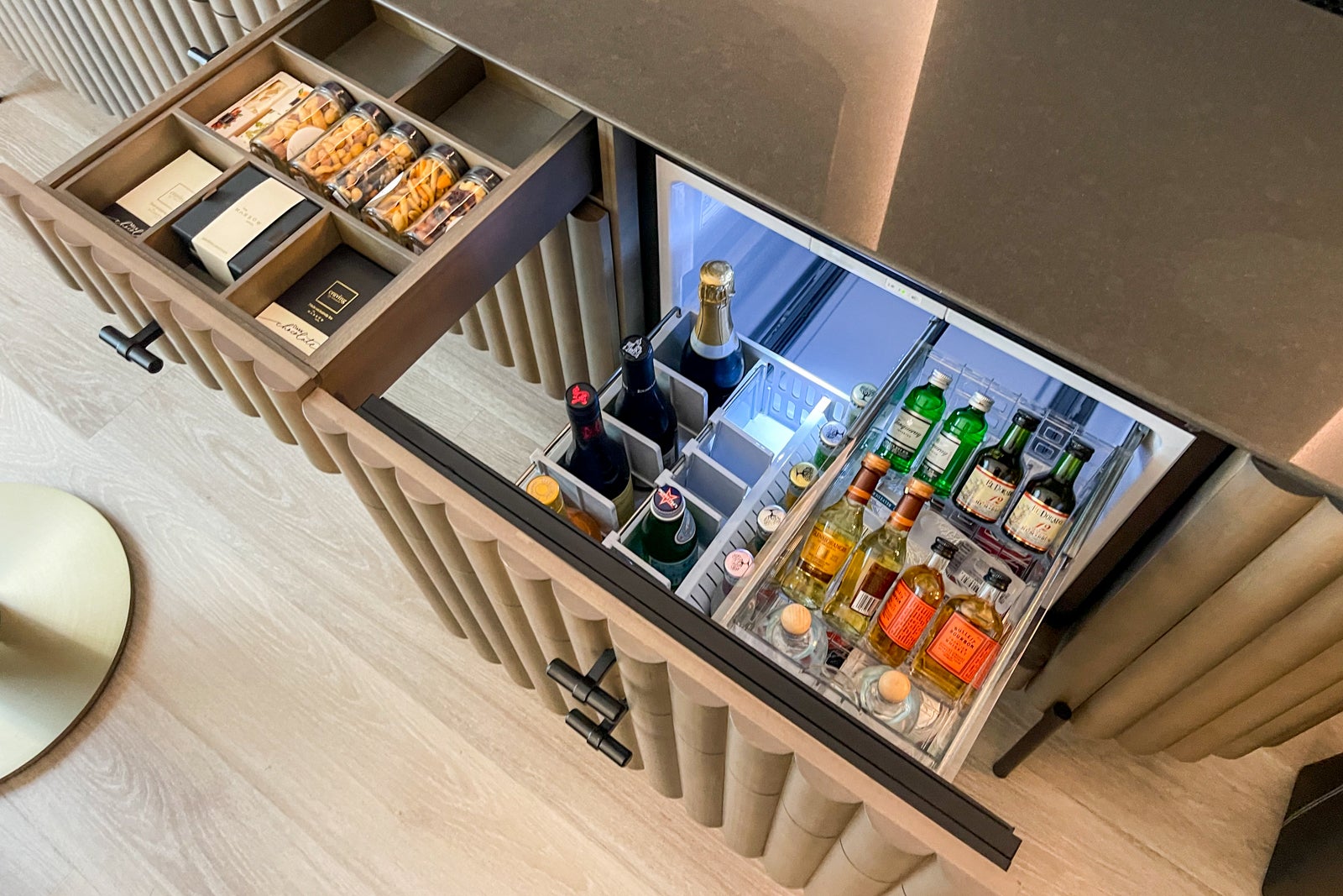 Mini bar at the Morrow