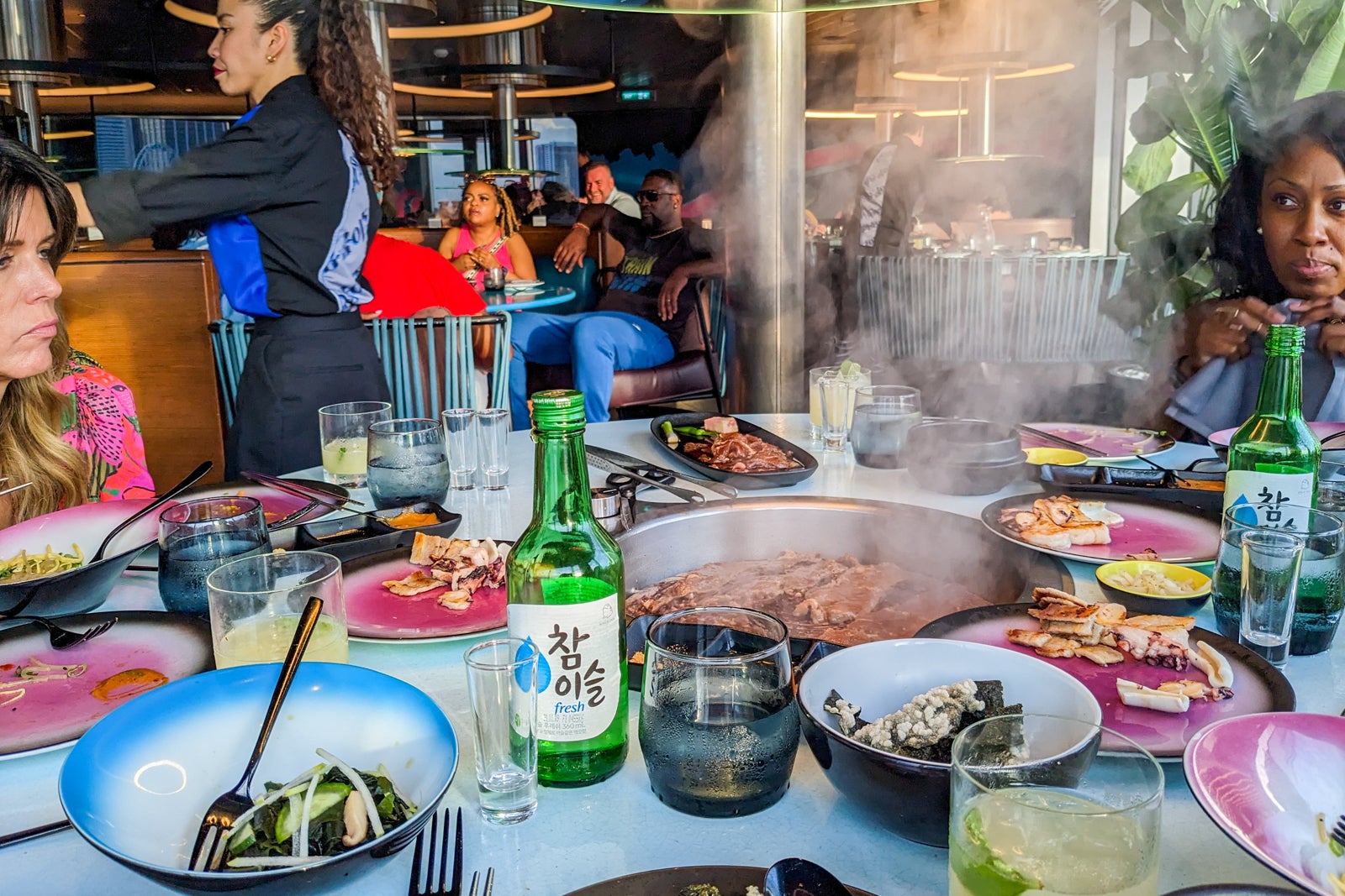 Korean BBQ restaurant on cruise ship.