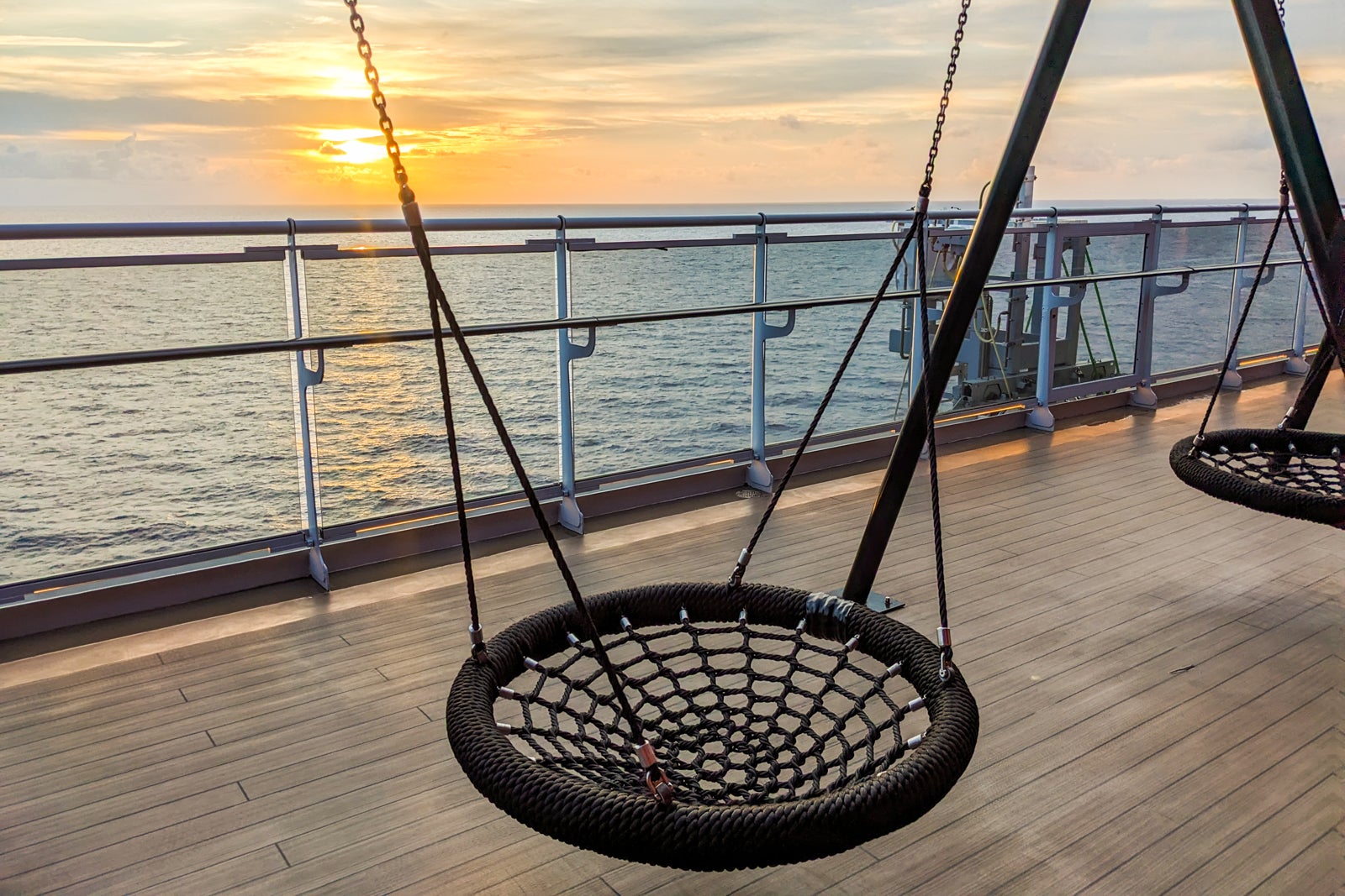 Swing at Scarlet Lady of Virgin Voyages.